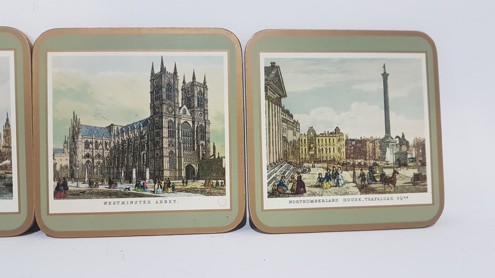 Zestaw sześciu podkładek stołowych London, beżowy, korek, Pimpernel, Wielka Brytania, lata 80. - 359366