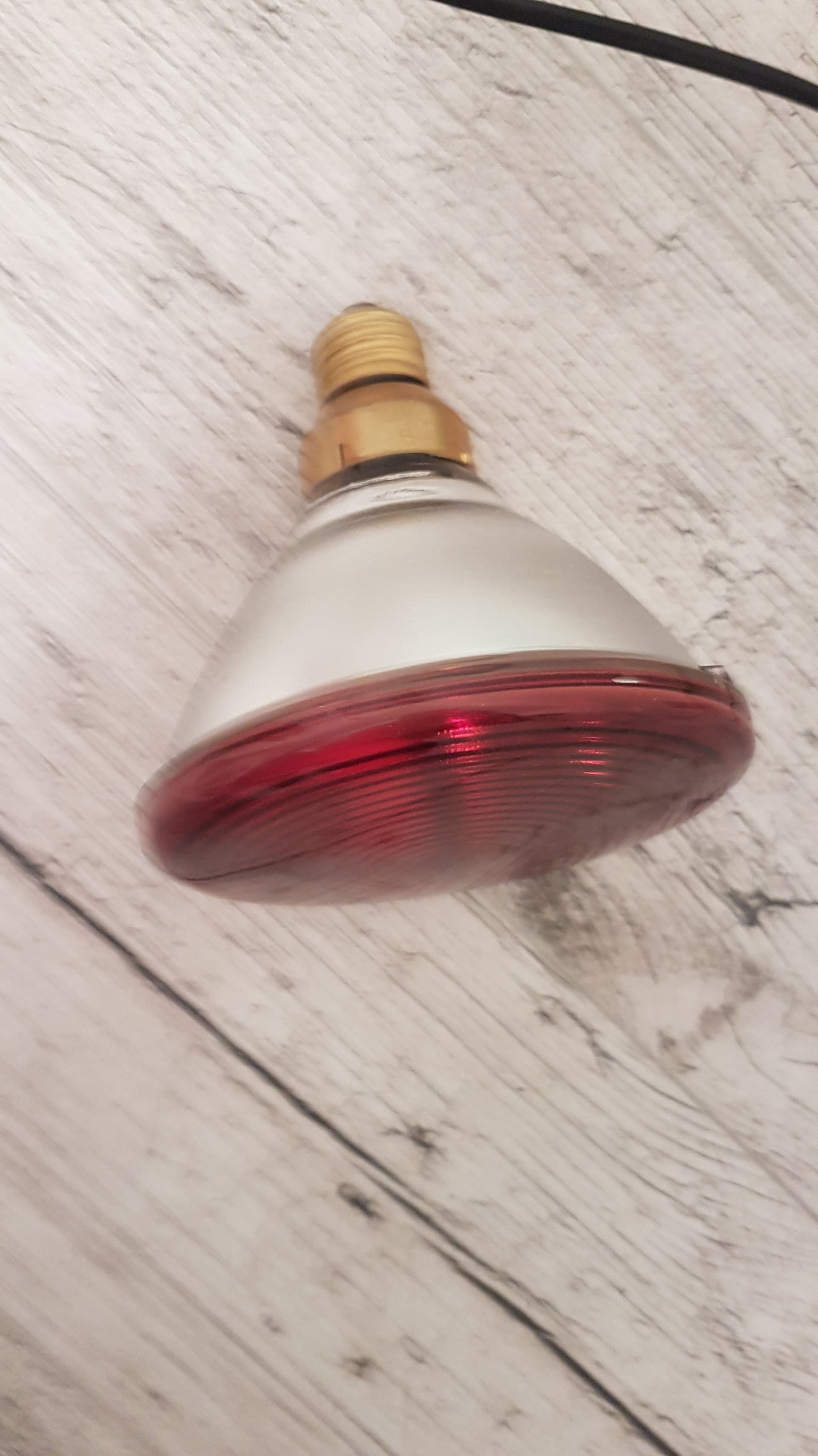 Lampa biurkowa Space Age, metal biały, stal chromowana, szkło czerwony, Niemcy, lata 60. - 359370