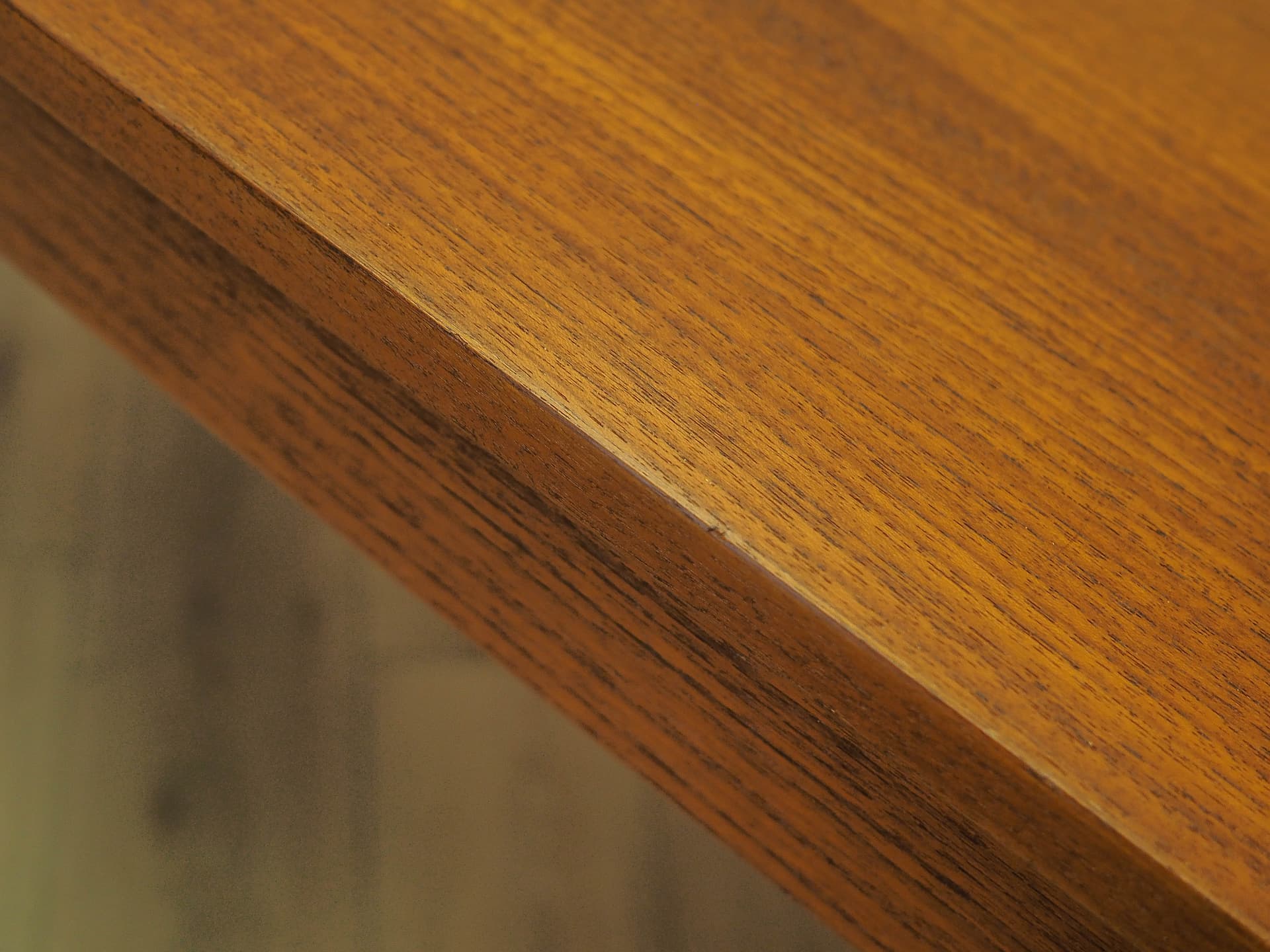 Desk, brown orange teak, Denmark, 1960s. - 359409