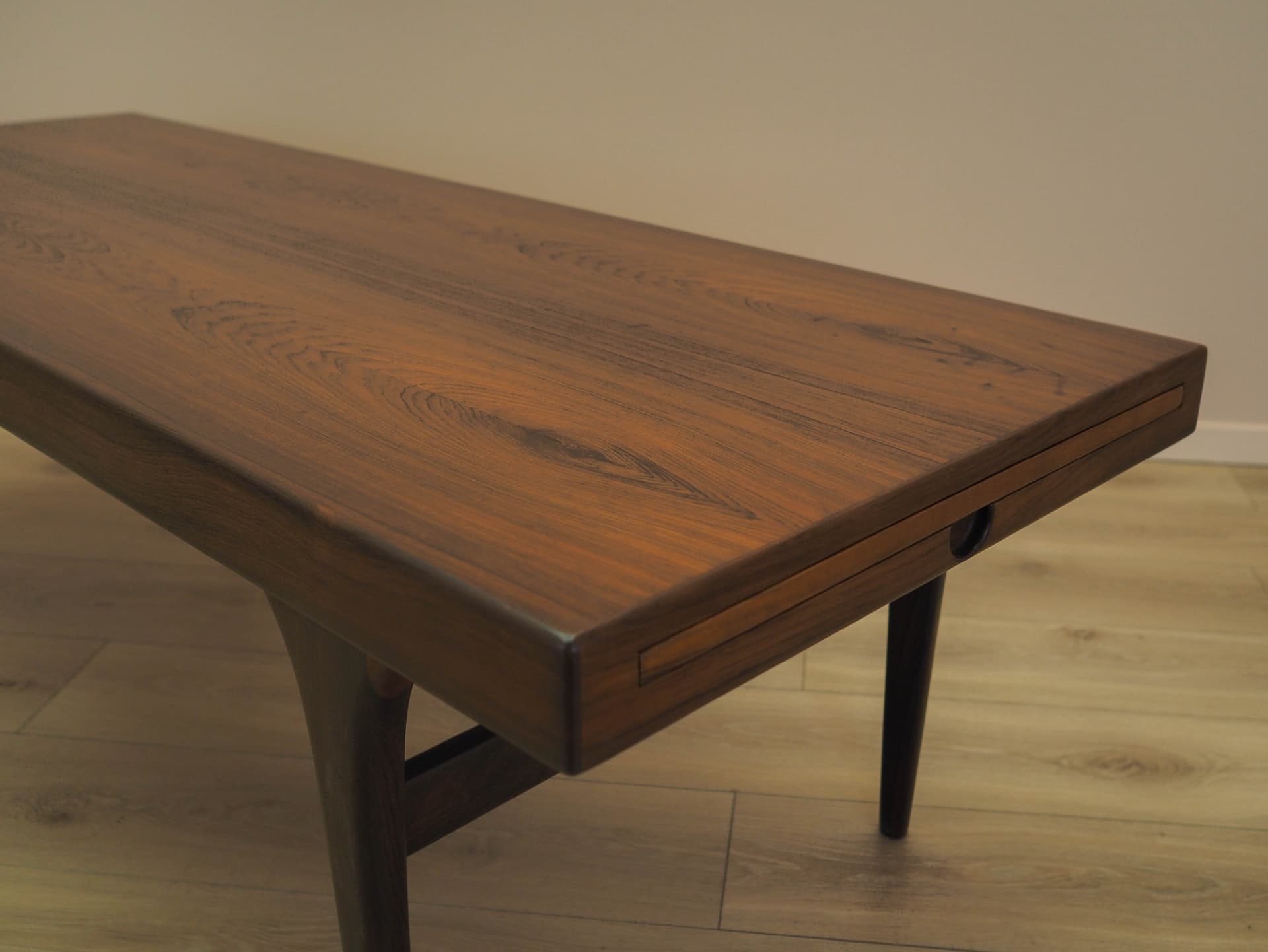 Coffee table, brown rosewood, by J. Andersen, Denmark, 1960s. - 359425
