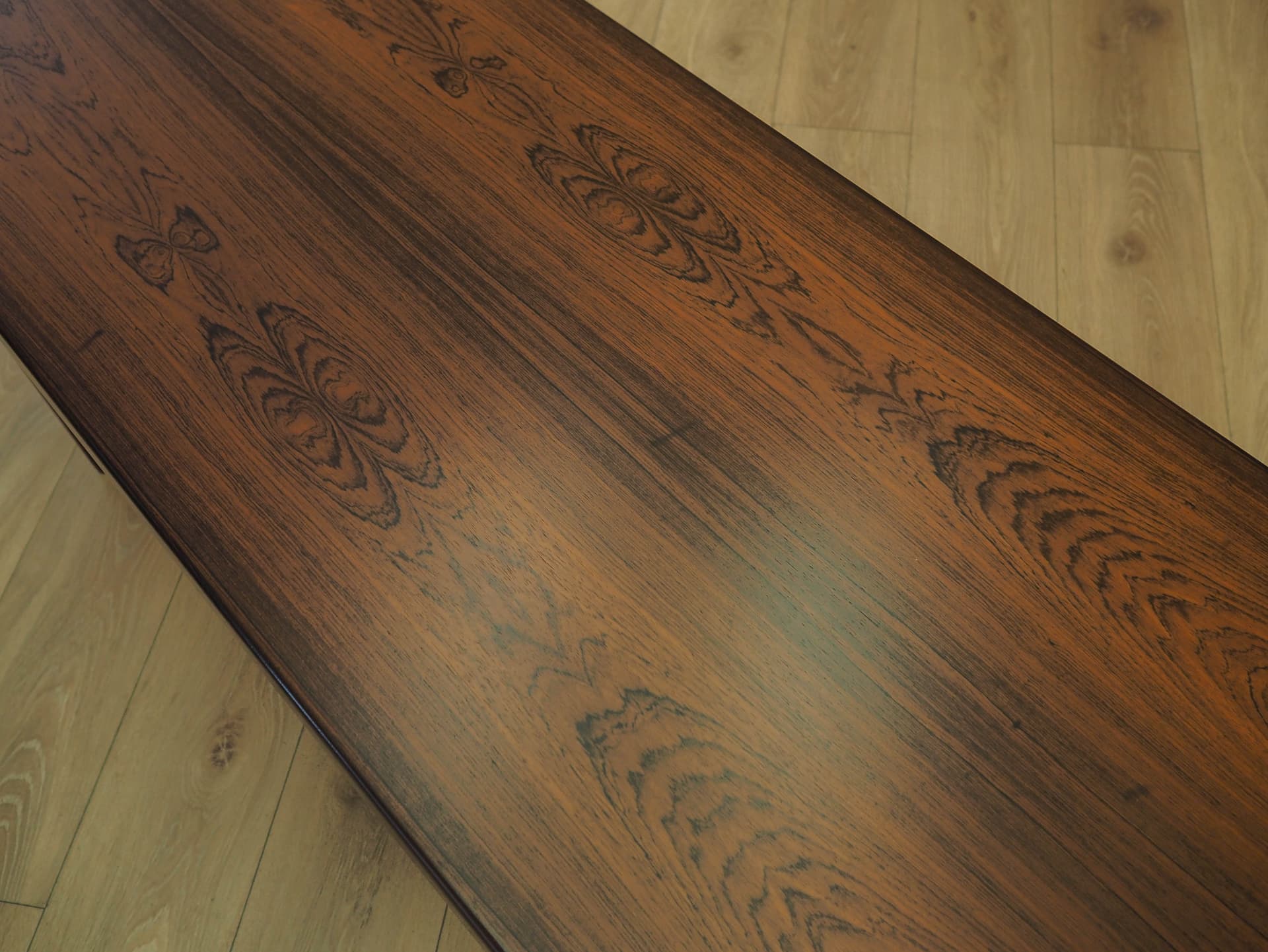 Coffee table, brown rosewood, by J. Andersen, Denmark, 1960s. - 359423