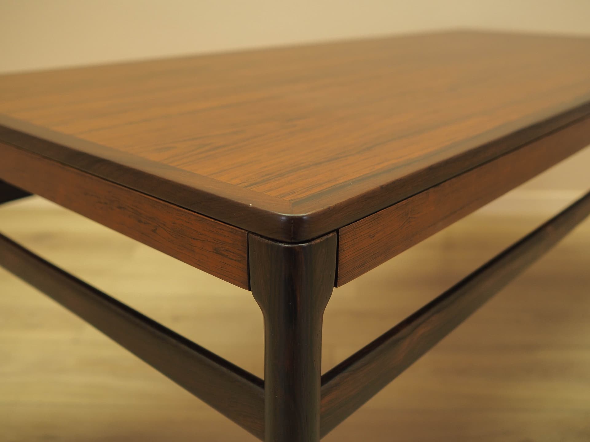 Coffee table, brown rosewood, Denmark, 1970s. - 359449