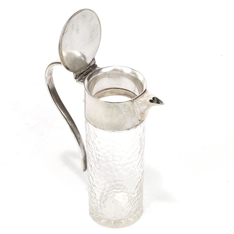 Liqueur set, Art Nouveau, silver, white metal, crystal, Austria-Hungary, early 20th c. - 359468