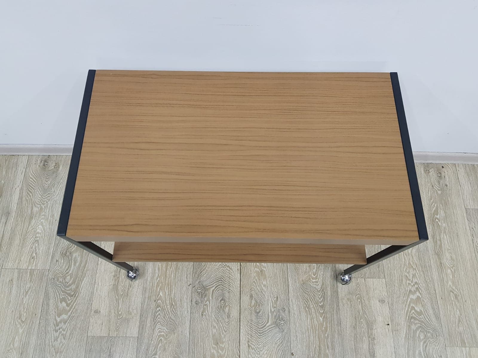 Side table, brown, black metal, Germany, 1970s. - 359718