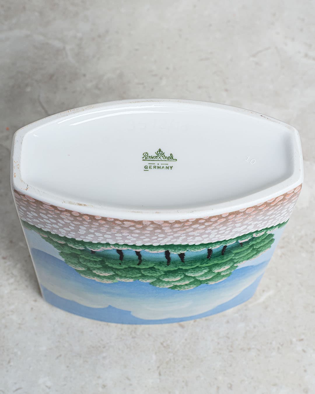 Wazon, biały, porcelana, proj. I. Rabuzin, Rosenthal, Niemcy, lata 70. - 359753