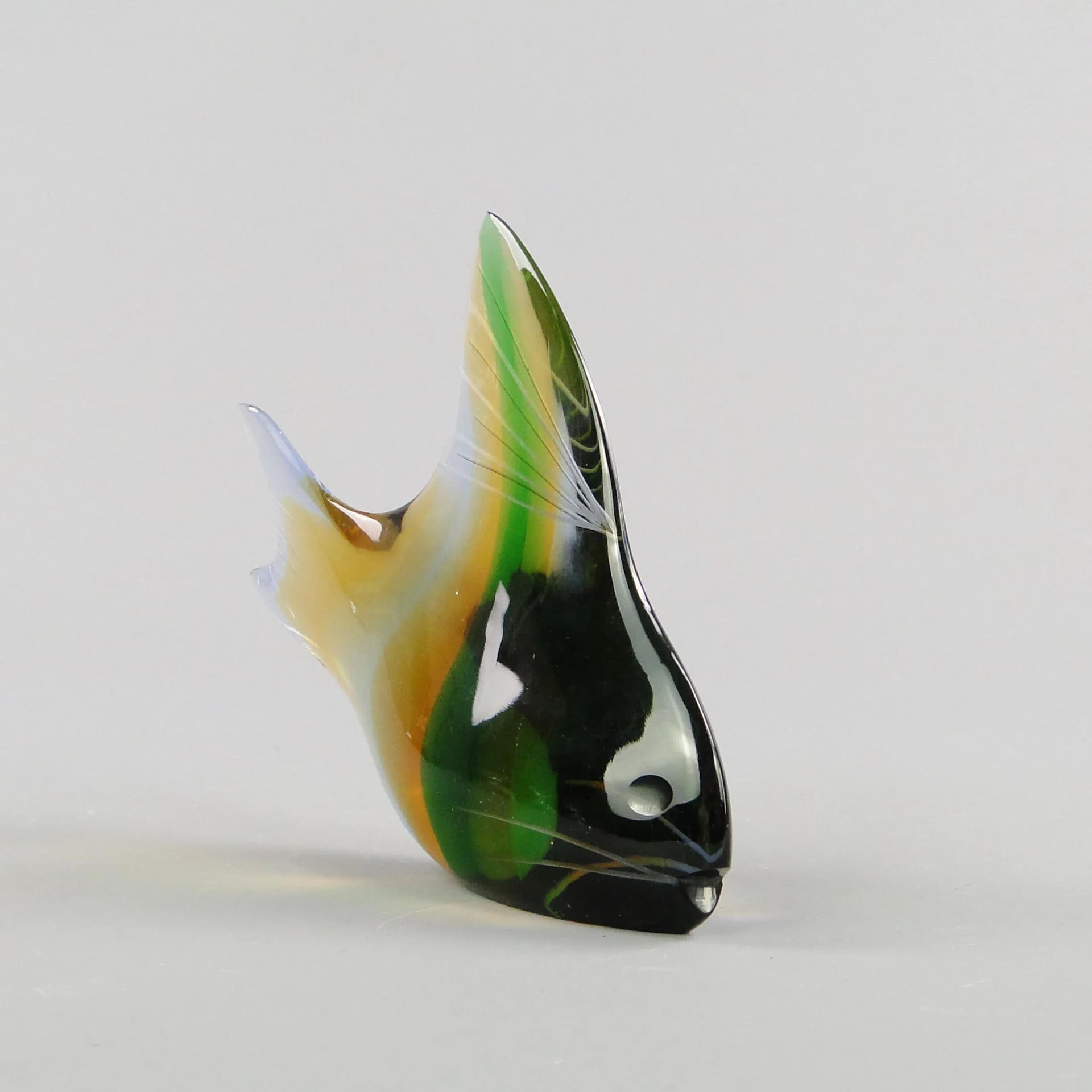 Rzeźba ryba, multikolor, kryształ, proj. J. Rozinek & S. Honzik, Czechosłowacja, lata 60. - 26499