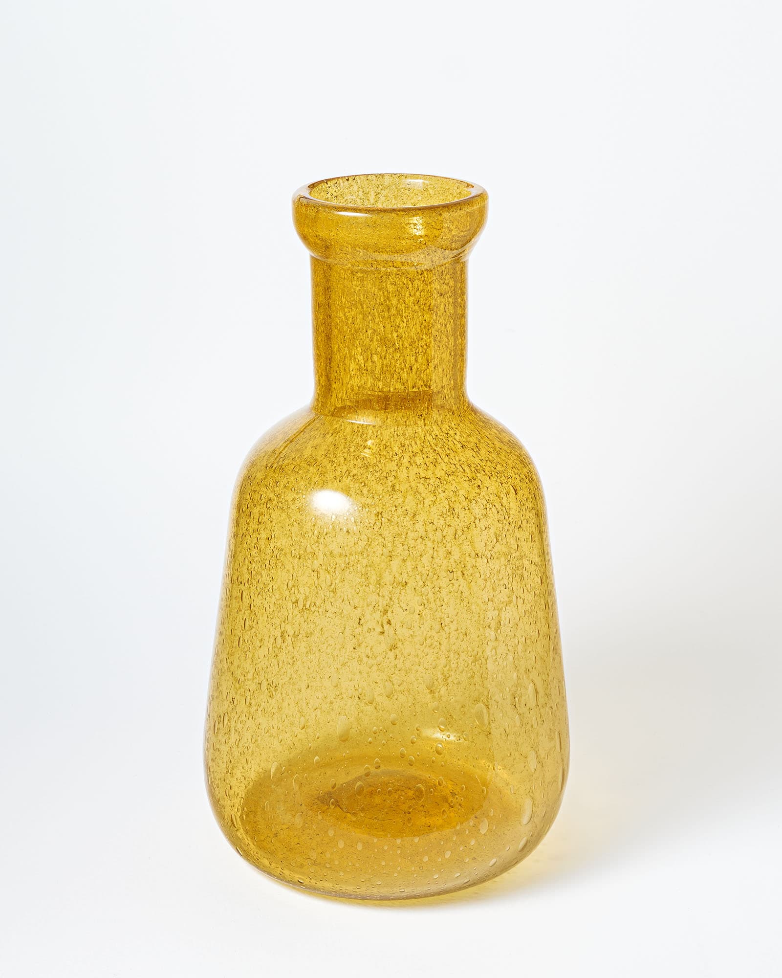 Decorative Bottle Antico, orange glass, 1970s - 359880