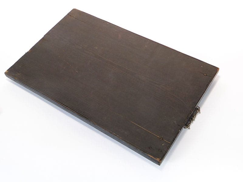 Breakfast tray, brown, wood, brass, Poland, early 20th c. - 359918