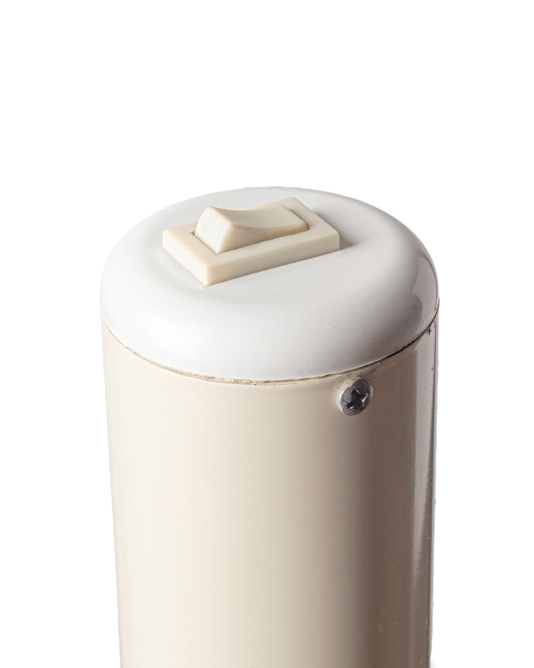 Floor lamp industrial, white, metal, Netherlands, 1980s. - 360242