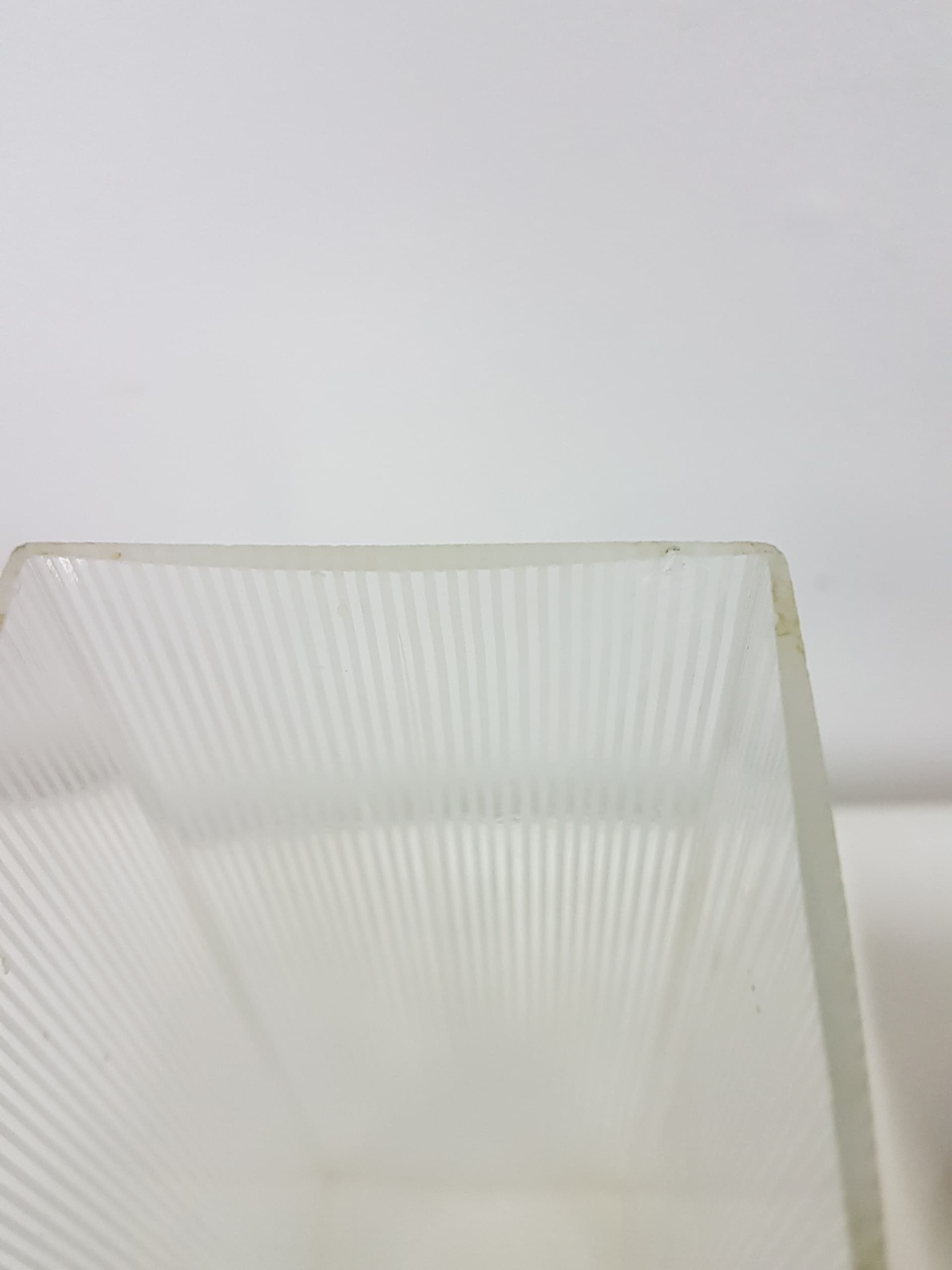 Candle Holder, brown teak, transparent glass, Denmark, 1960s. - 360407