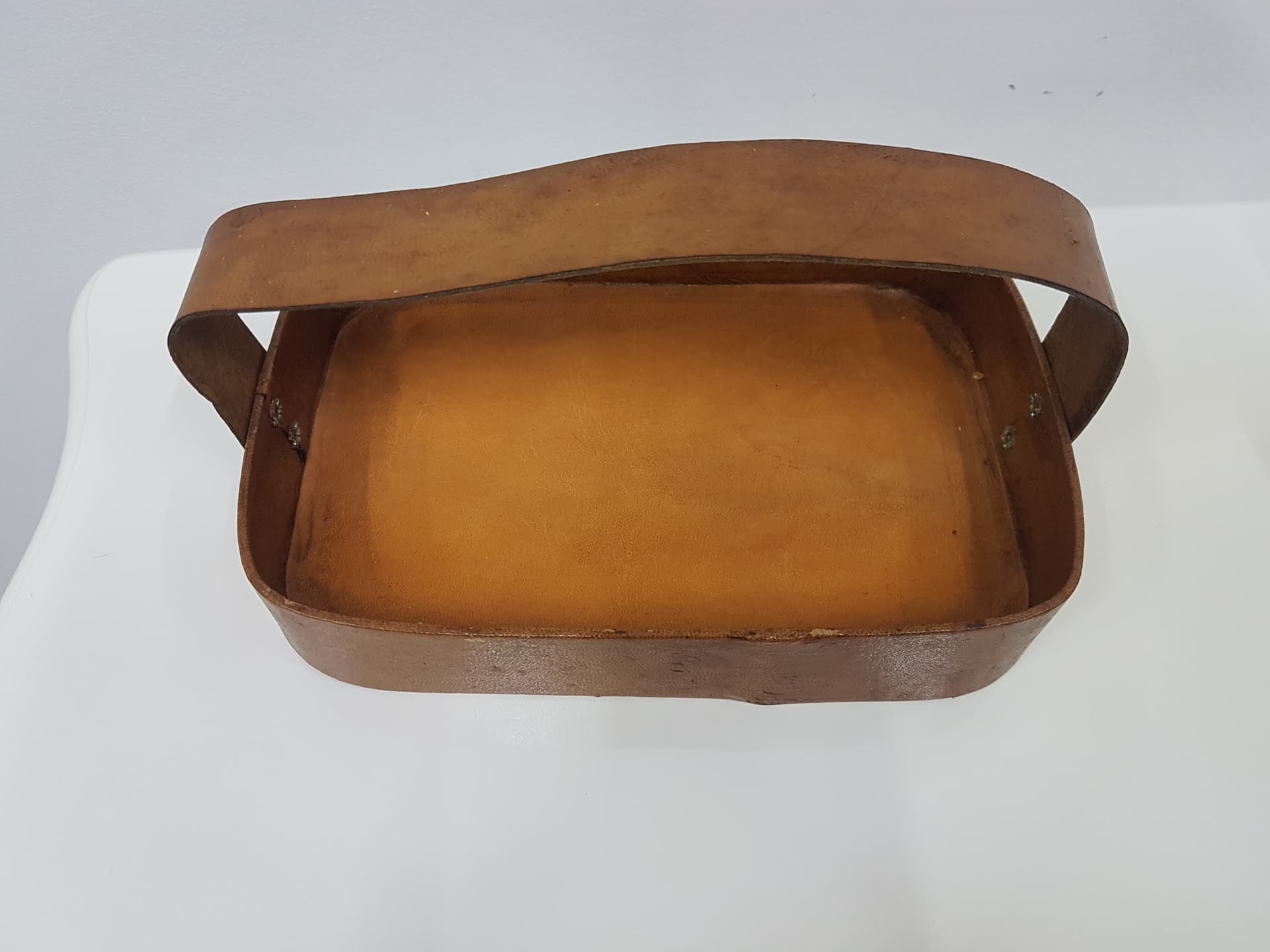 Set of six amber glasses, glass, Duralex, France, 1980s. - 360487