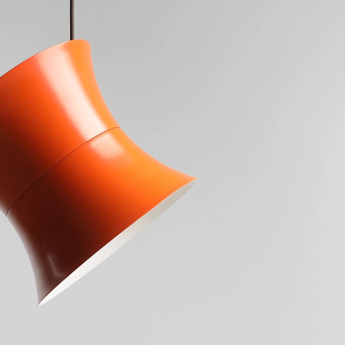 Lampa wisząca retro Kibo pomarańczowa, proj. N. Szpunar, Artera - 360583