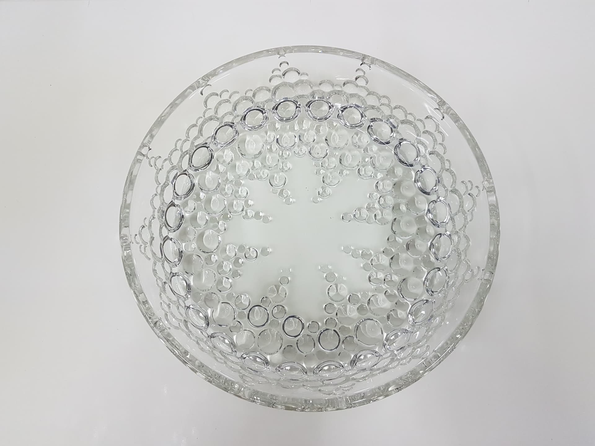 Twelve-piece set Bolero Bubble, transparent crystal glass, Walther Glas, Germany, 1970s - 360604