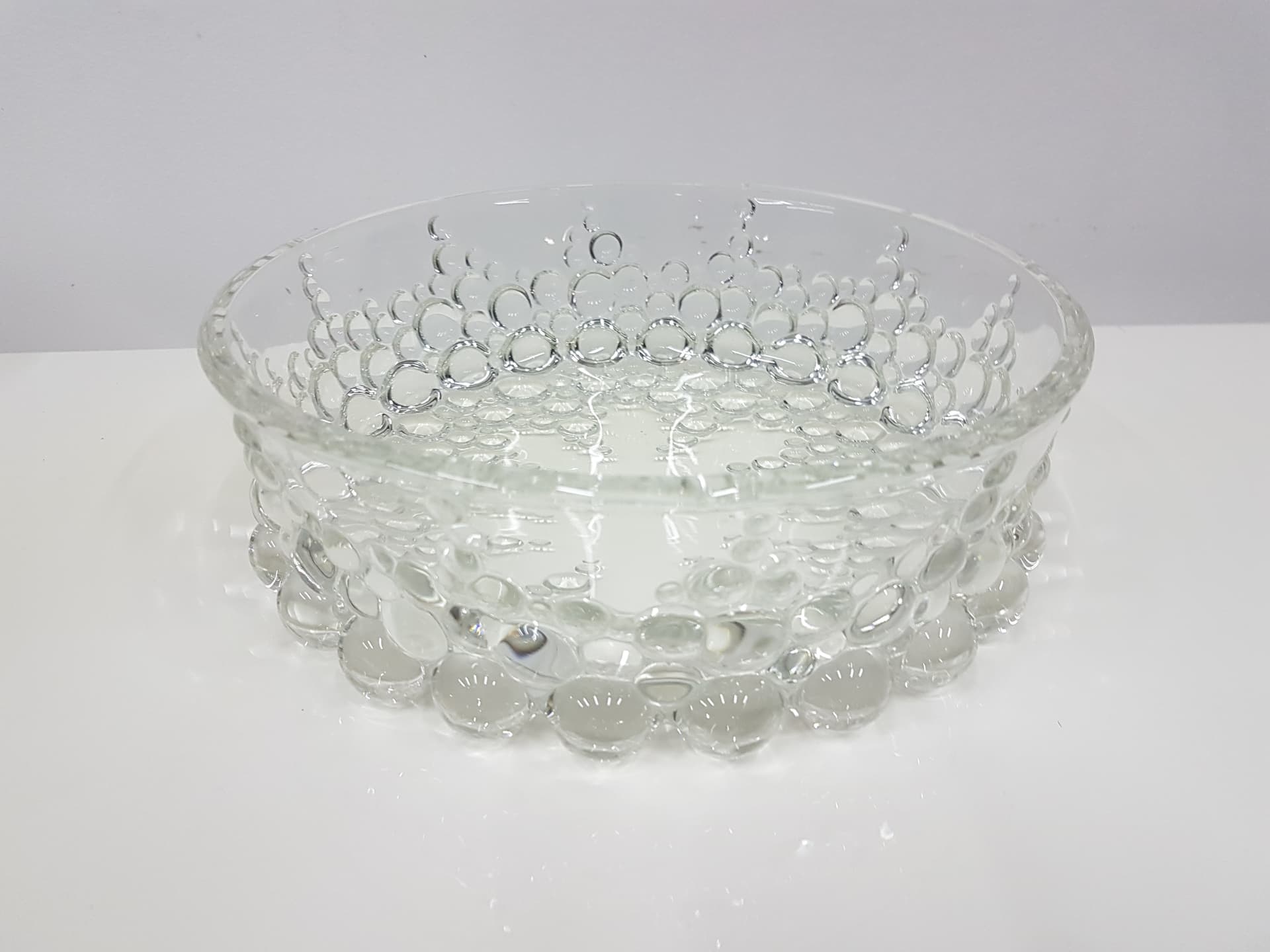 Twelve-piece set Bolero Bubble, transparent crystal glass, Walther Glas, Germany, 1970s - 360599