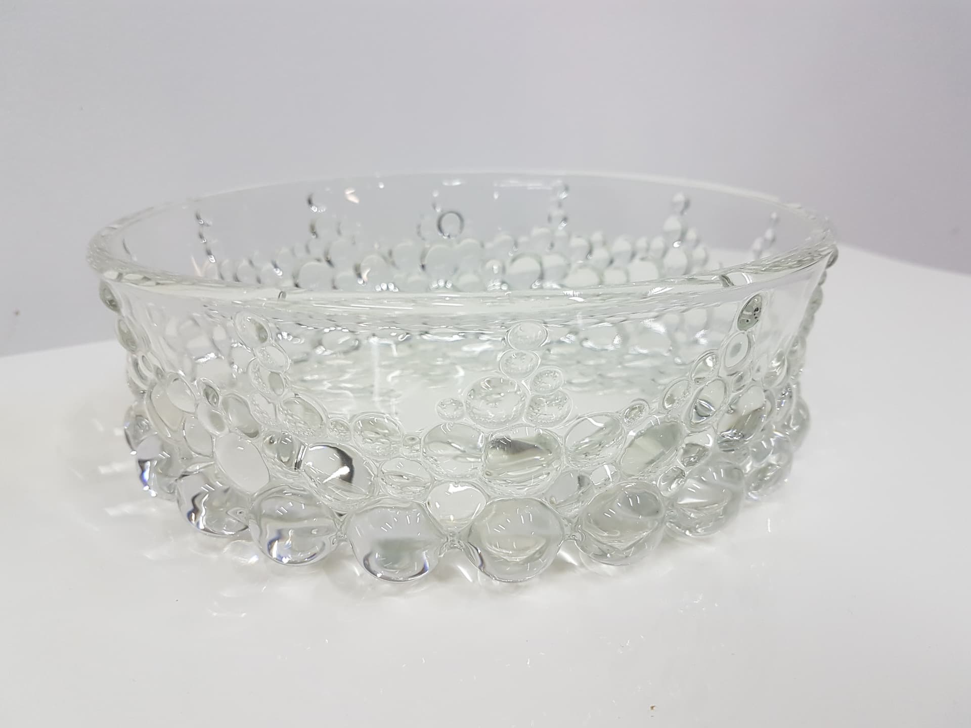 Twelve-piece set Bolero Bubble, transparent crystal glass, Walther Glas, Germany, 1970s - 360598