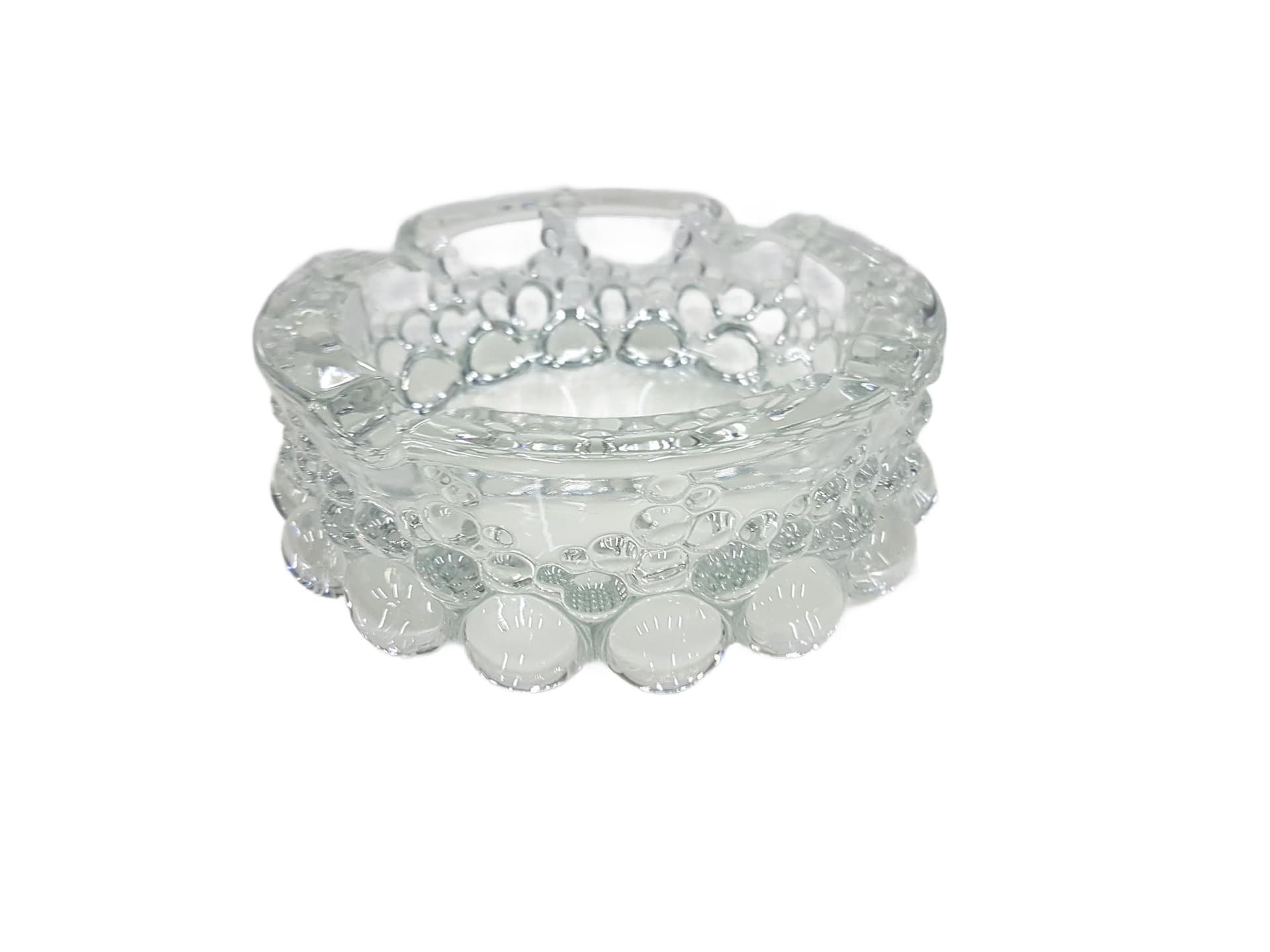 Twelve-piece set Bolero Bubble, transparent crystal glass, Walther Glas, Germany, 1970s