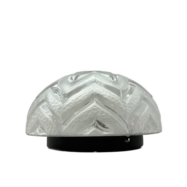 Biały, geometryczny kinkiet lub plafon modernistyczny, metal i szkło, Niemcy, lata 80. - WYMIARY