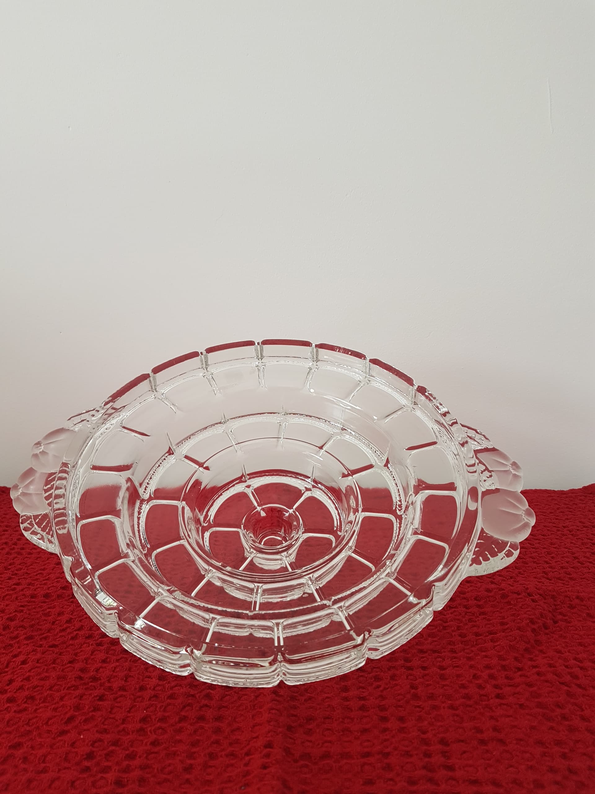 Serving Tray, transparent crystal, WMF, Germany, 1970s. - 360804