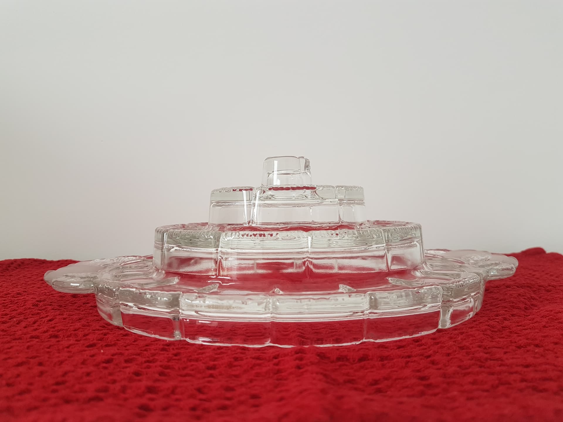 Serving Tray, transparent crystal, WMF, Germany, 1970s. - 360798
