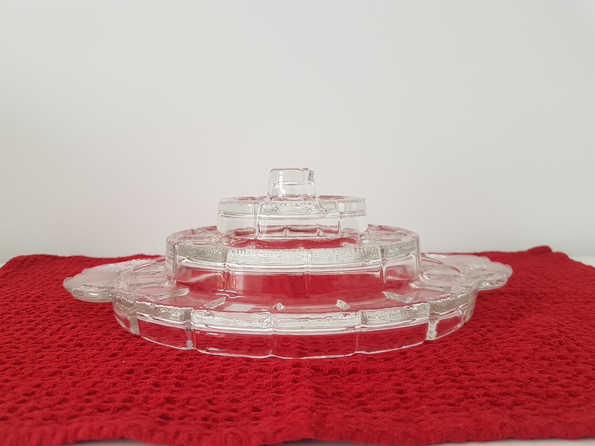 Serving Tray, transparent crystal, WMF, Germany, 1970s. - 360796