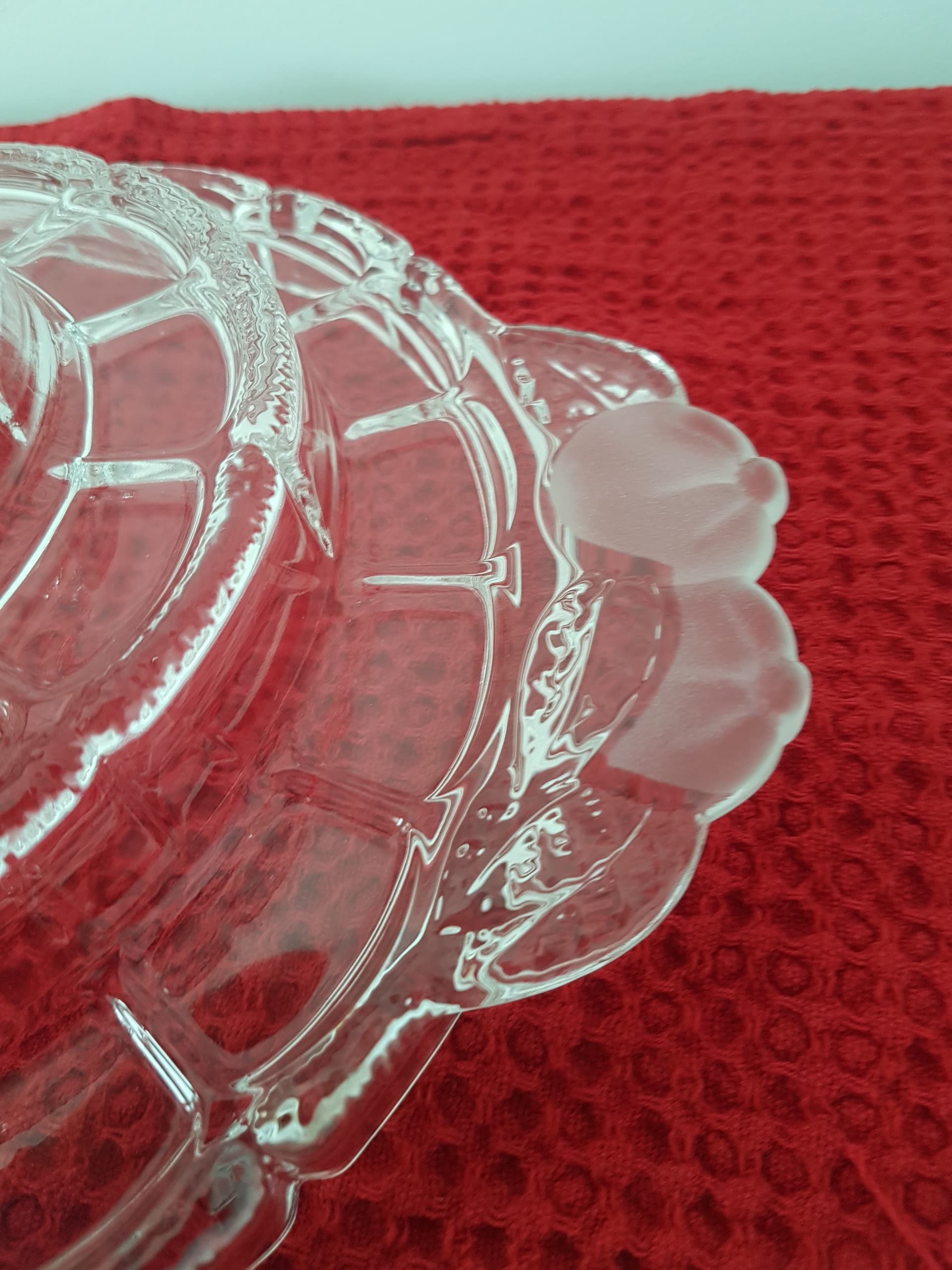 Serving Tray, transparent crystal, WMF, Germany, 1970s. - 360801