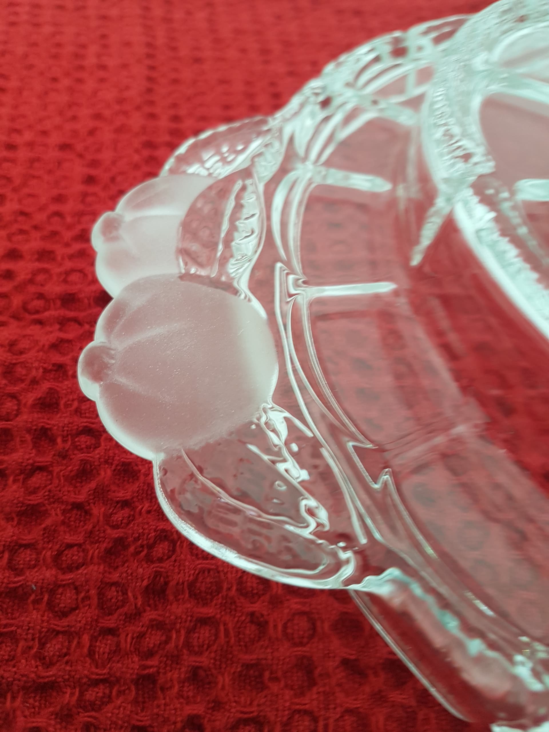 Serving Tray, transparent crystal, WMF, Germany, 1970s. - 360799