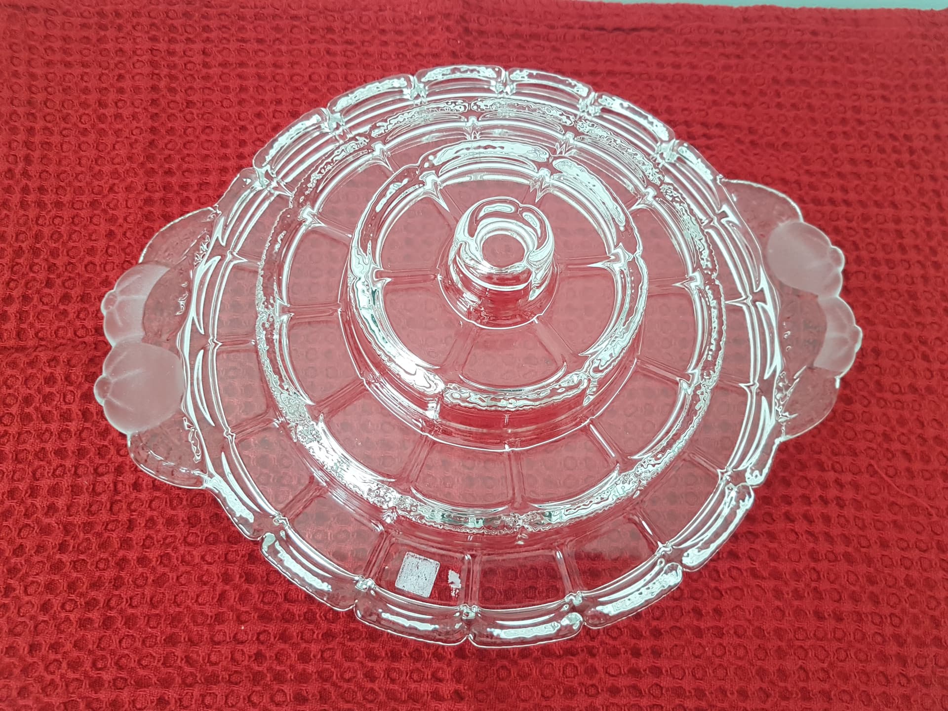 Serving Tray, transparent crystal, WMF, Germany, 1970s. - 360803