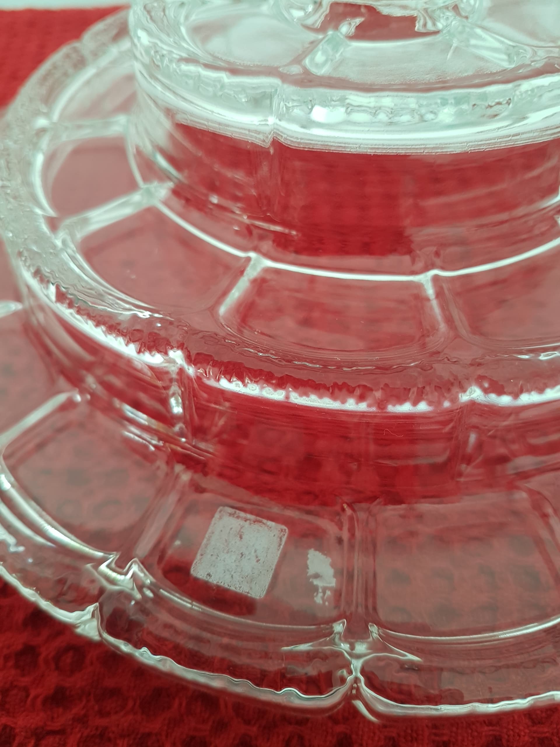 Serving Tray, transparent crystal, WMF, Germany, 1970s. - 360797