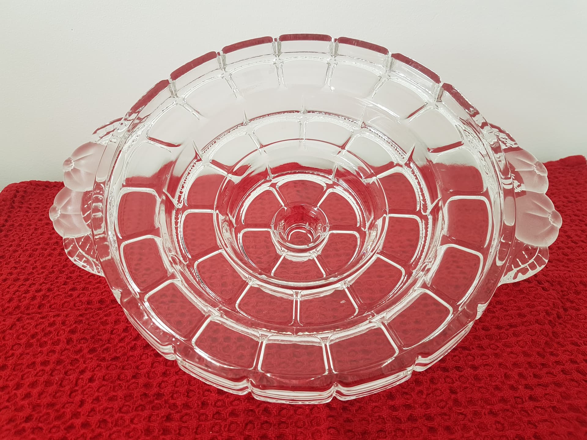 Serving Tray, transparent crystal, WMF, Germany, 1970s. - 360805