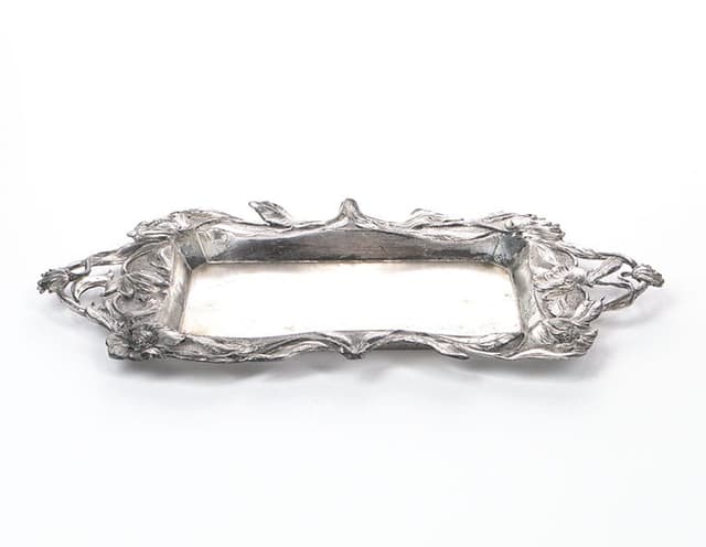 Art Nouveau tray, silver, WMF, Germany, early 20th c. - DIMENSION
