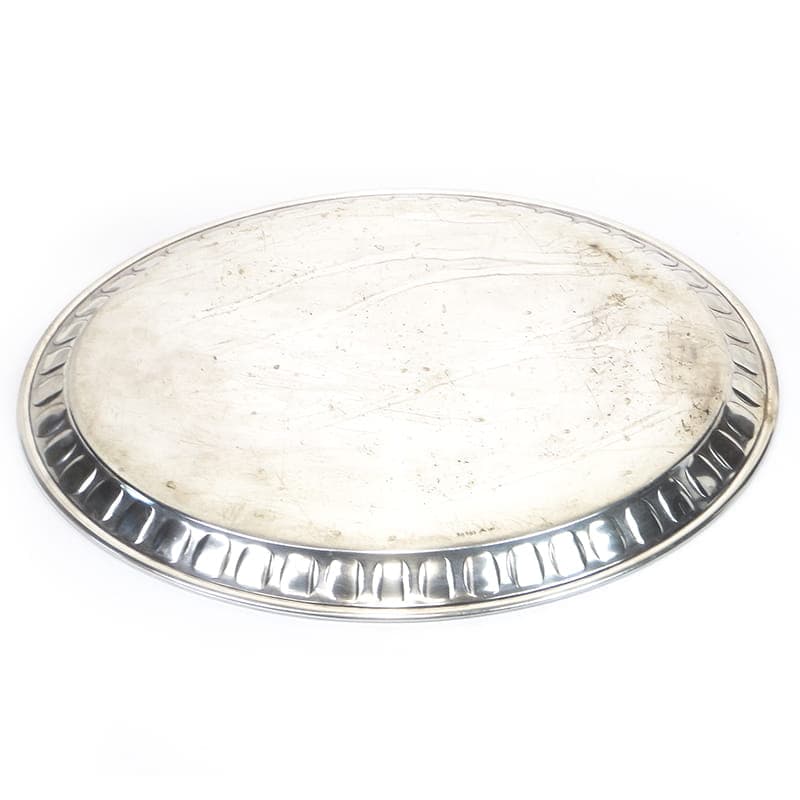 Elliptical Tray Art Deco, silver-plated brass, Sandrik, Czech Republic, 1920s - 360855