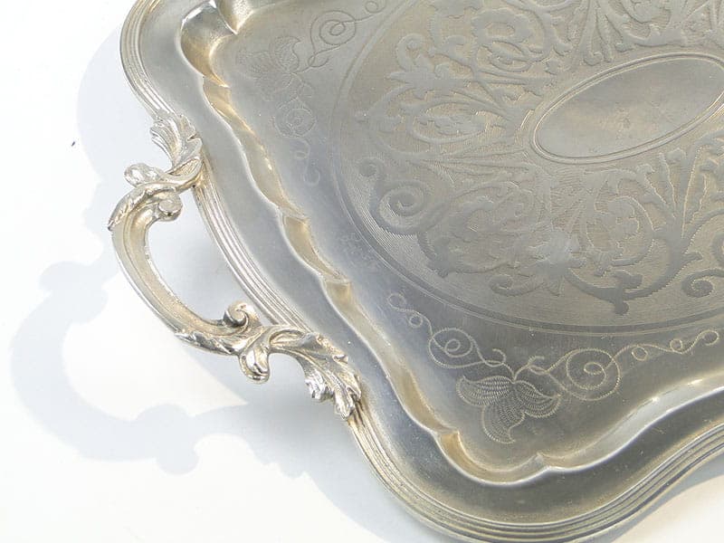 Tray, silver-plated brass, Fraget Warsaw, Poland, 19th c. - 360909