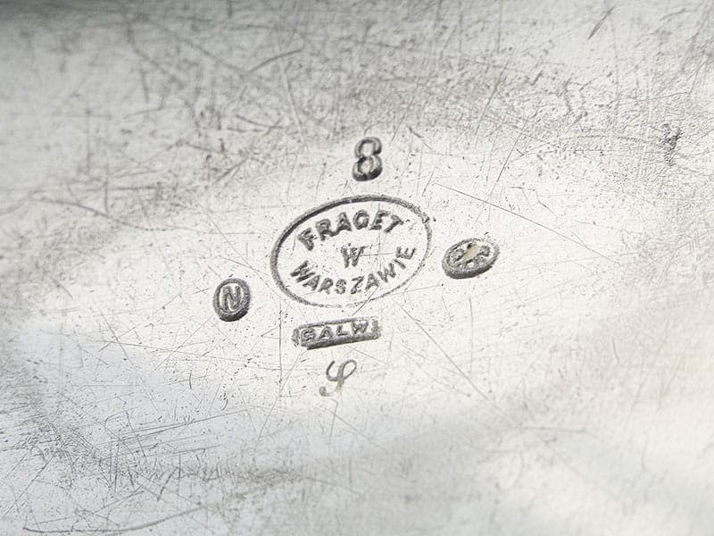 Tray, silver-plated brass, Fraget Warsaw, Poland, 19th c. - 360913