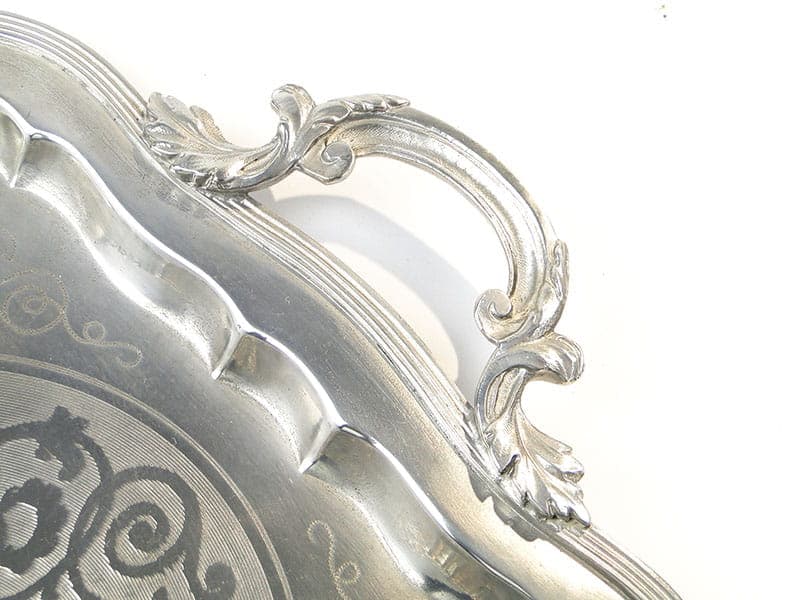 Tray, silver-plated brass, Fraget Warsaw, Poland, 19th c. - 360910