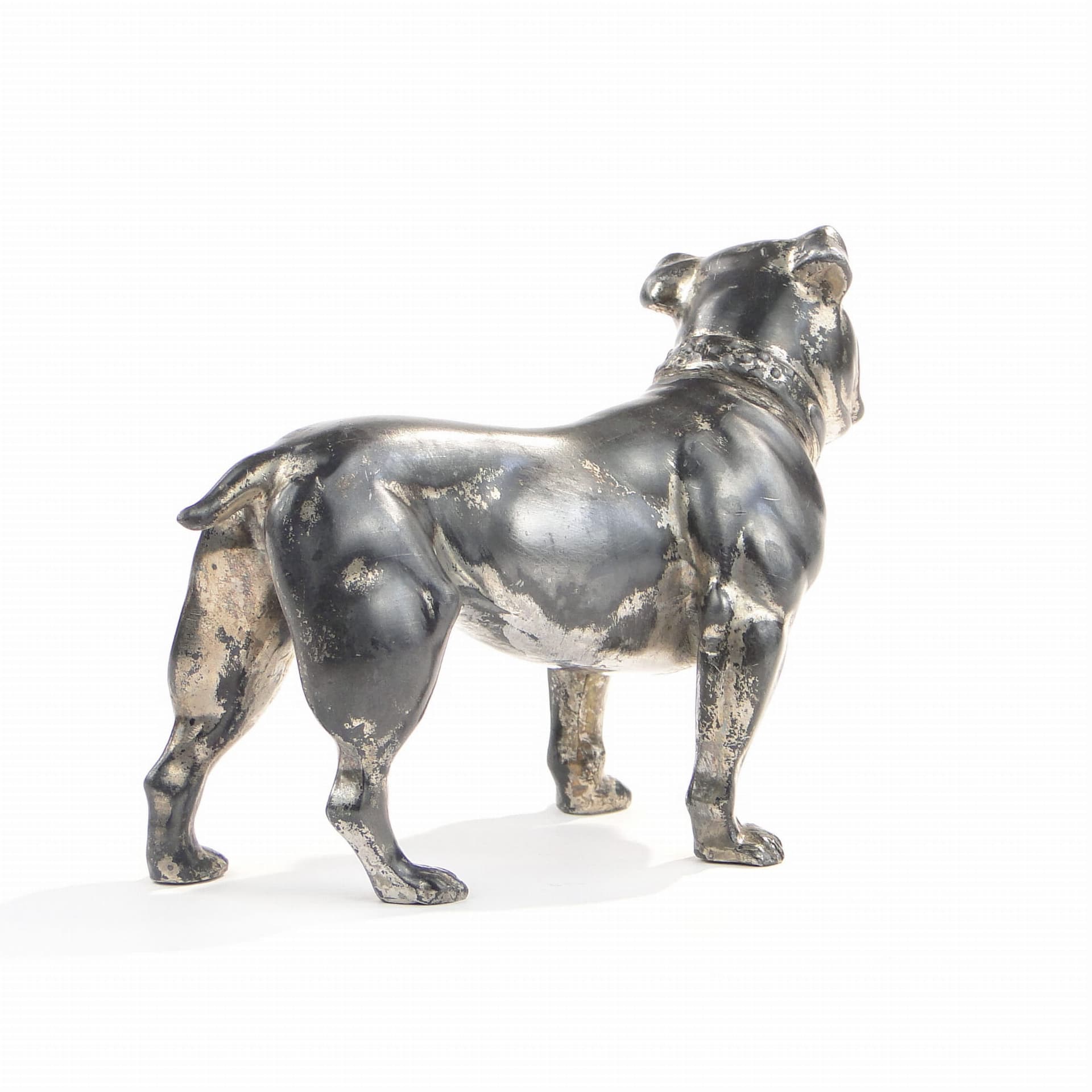 Bulldog Figurine, silver, pewter, Austria, early 20th c. - 360951