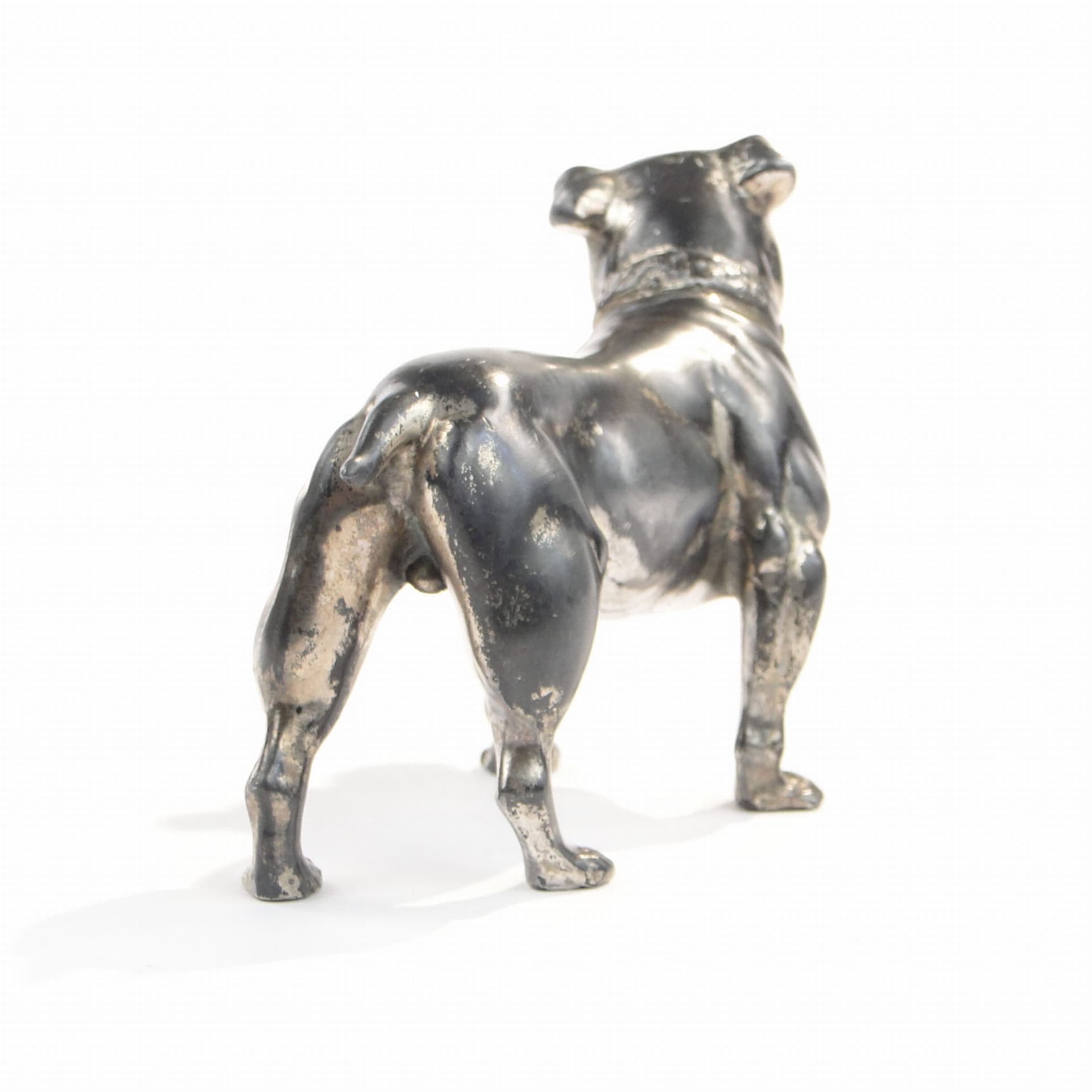 Bulldog Figurine, silver, pewter, Austria, early 20th c. - 360952