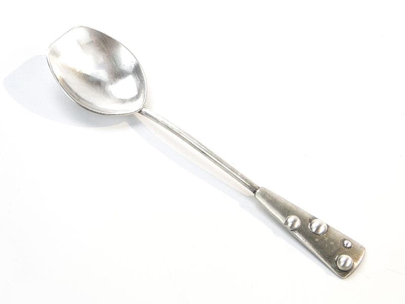 Sugar spoon Krople Rosy, silver silver, Rytosztuka, Poland, 1960s. - 360997