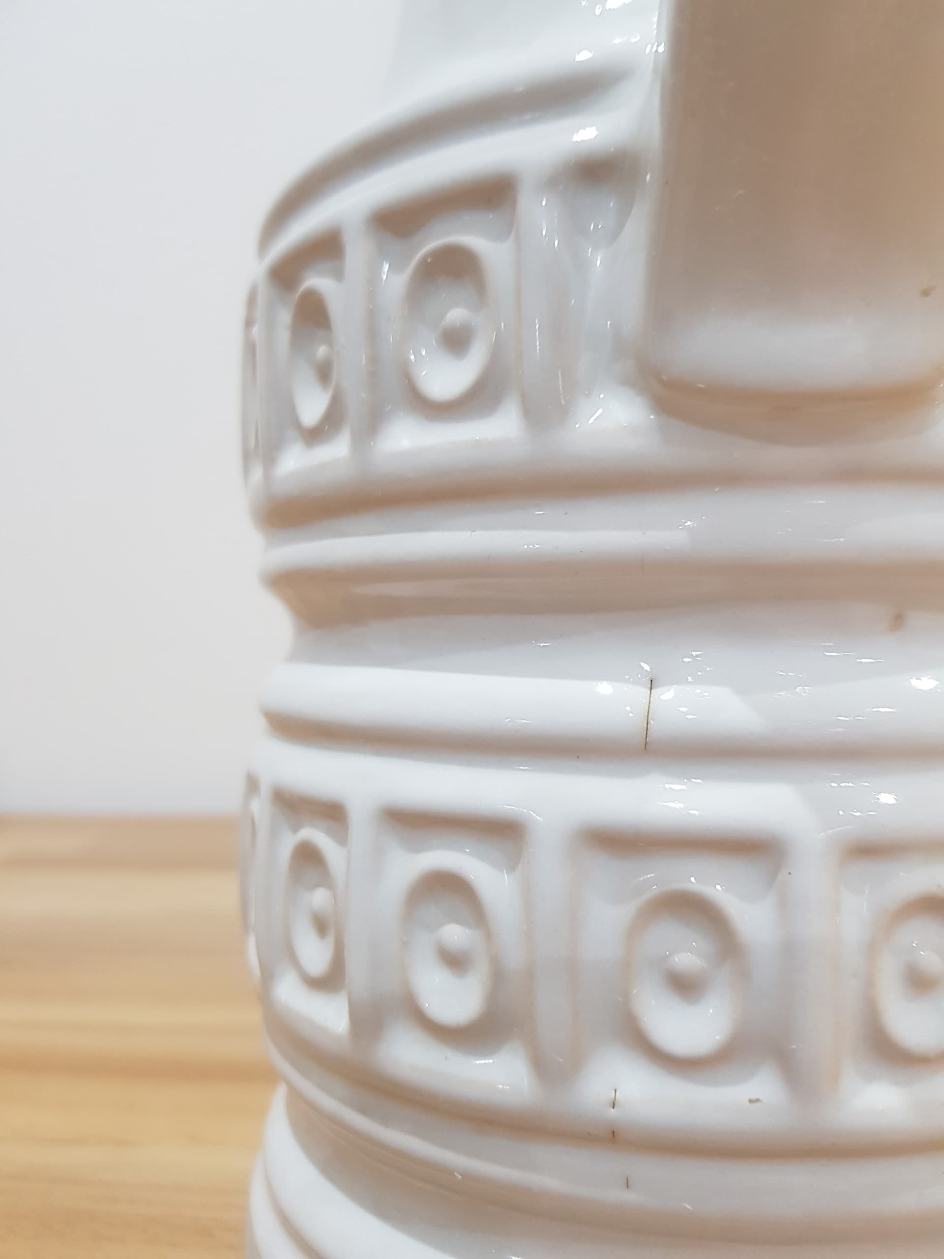 Vase Tundra, white ceramic, Scheurich, Germany, 1970s - 361014