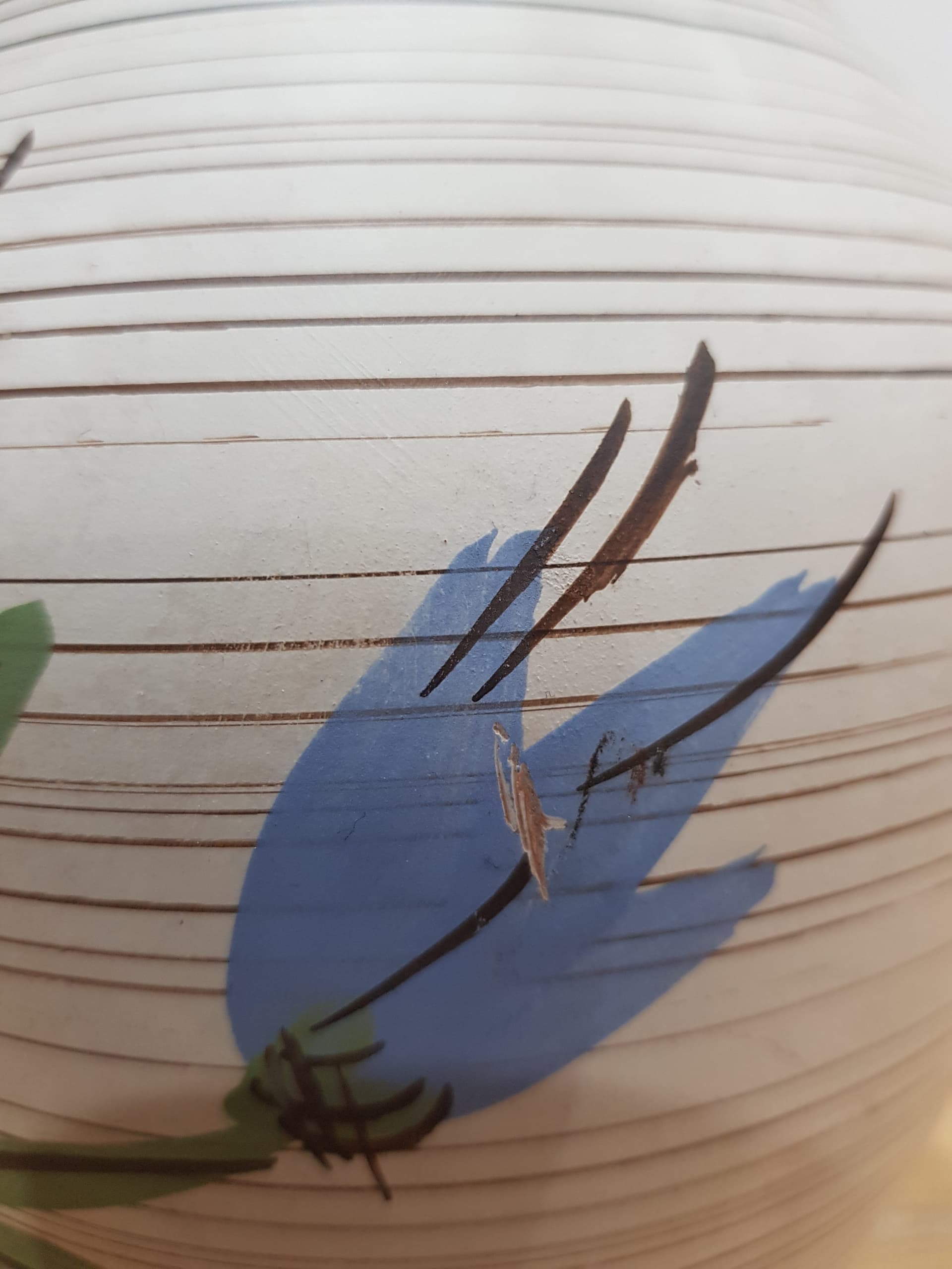 Vase, beige brown, ceramic, Germany, 1970s - 361186