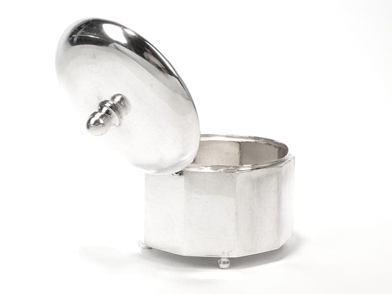 Sugar Bowl Art Deco, silver, Poland, 1930s - 361223
