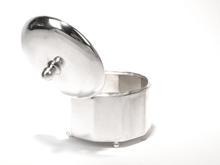 Sugar Bowl Art Deco, silver, Poland, 1930s - 361228