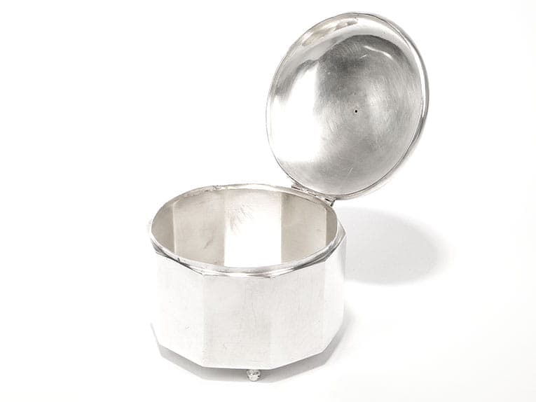 Sugar Bowl Art Deco, silver, Poland, 1930s - 361229