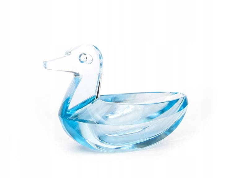 Salt Cellar Duck, blue crystal, Germany, 1950s - 361259