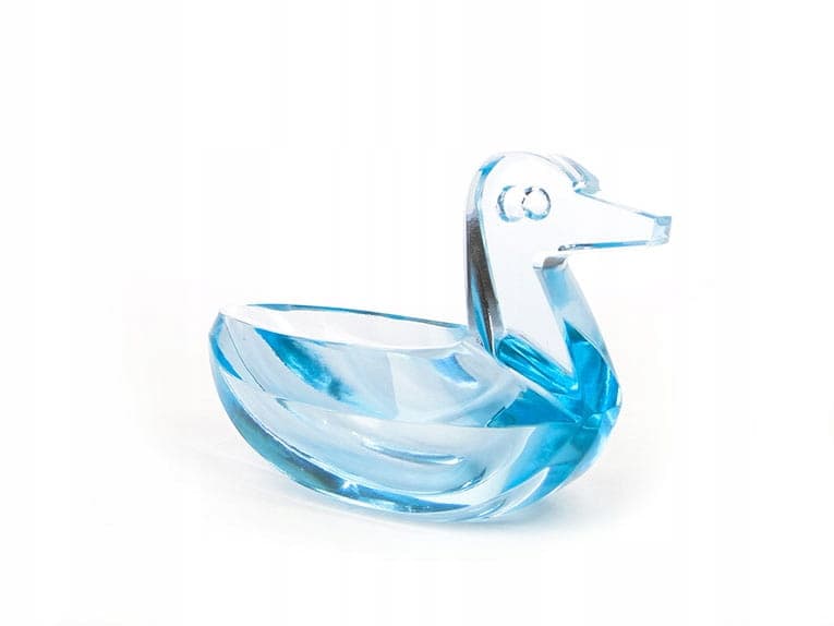 Salt Cellar Duck, blue crystal, Germany, 1950s - 361260