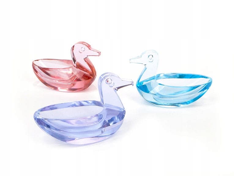 Salt Cellar Duck, blue crystal, Germany, 1950s - 361263