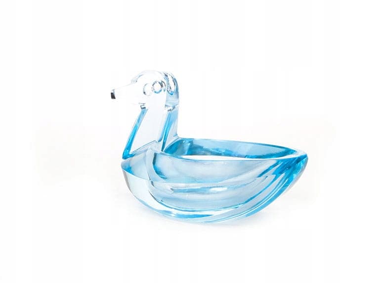 Salt Cellar Duck, blue crystal, Germany, 1950s - 361262