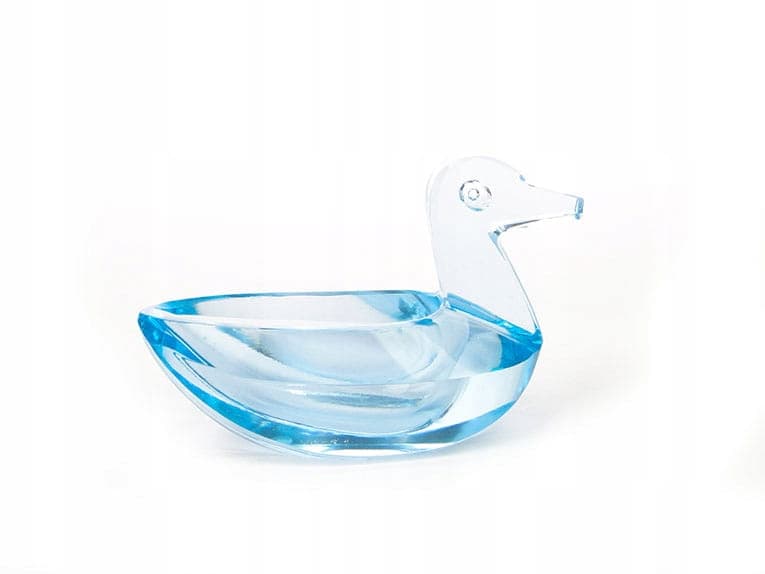 Salt Cellar Duck, blue crystal, Germany, 1950s - 361257
