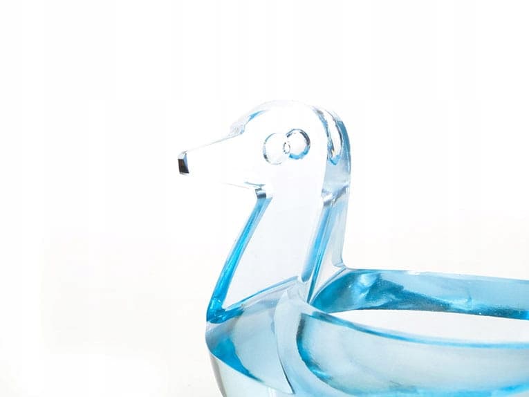Salt Cellar Duck, blue crystal, Germany, 1950s - 361258