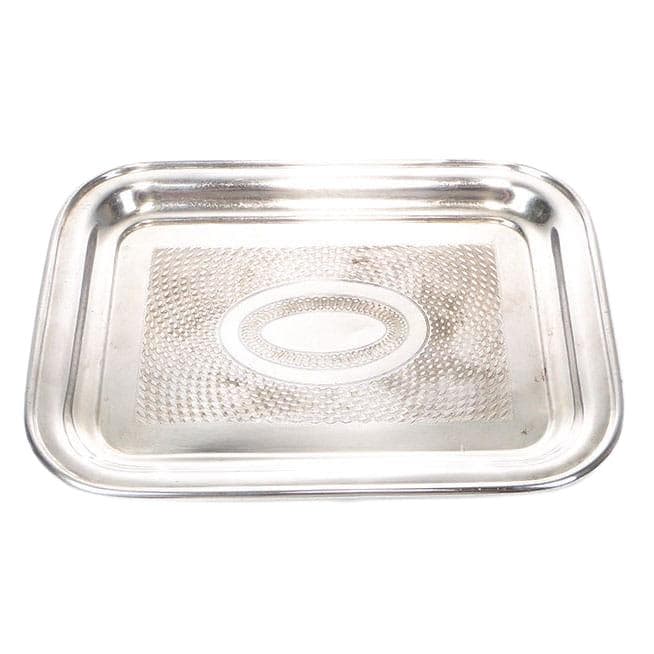 Guilloché tray, silver brass, Plewkiewicz, Poland, 19th century