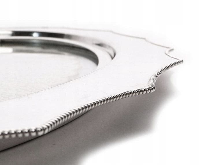 Art Nouveau serving tray, silver, metal, glass, white textile, WMF, Germany, early 20th century - 361279